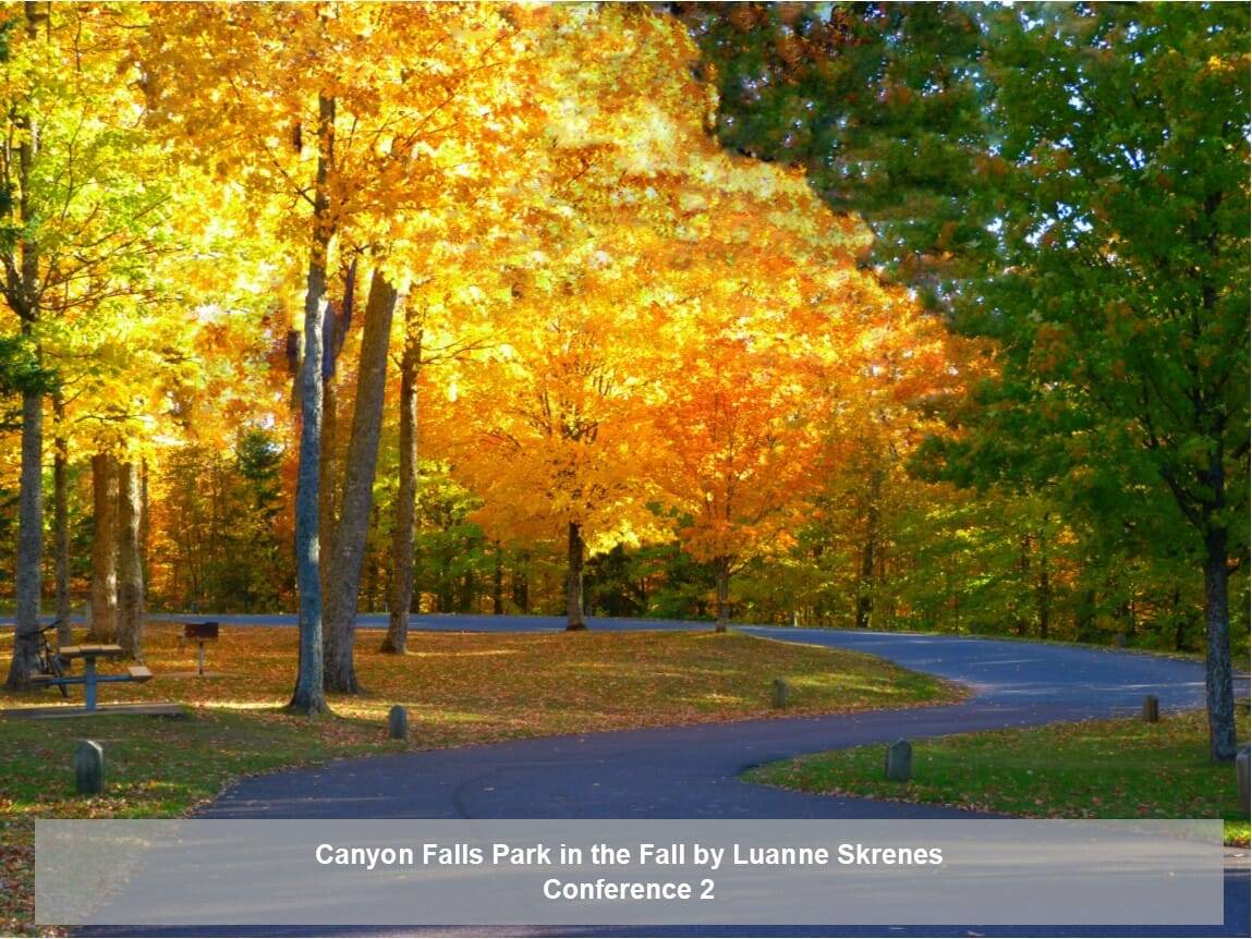 Canyon Falls Park in the fall by Luanne Skrenes