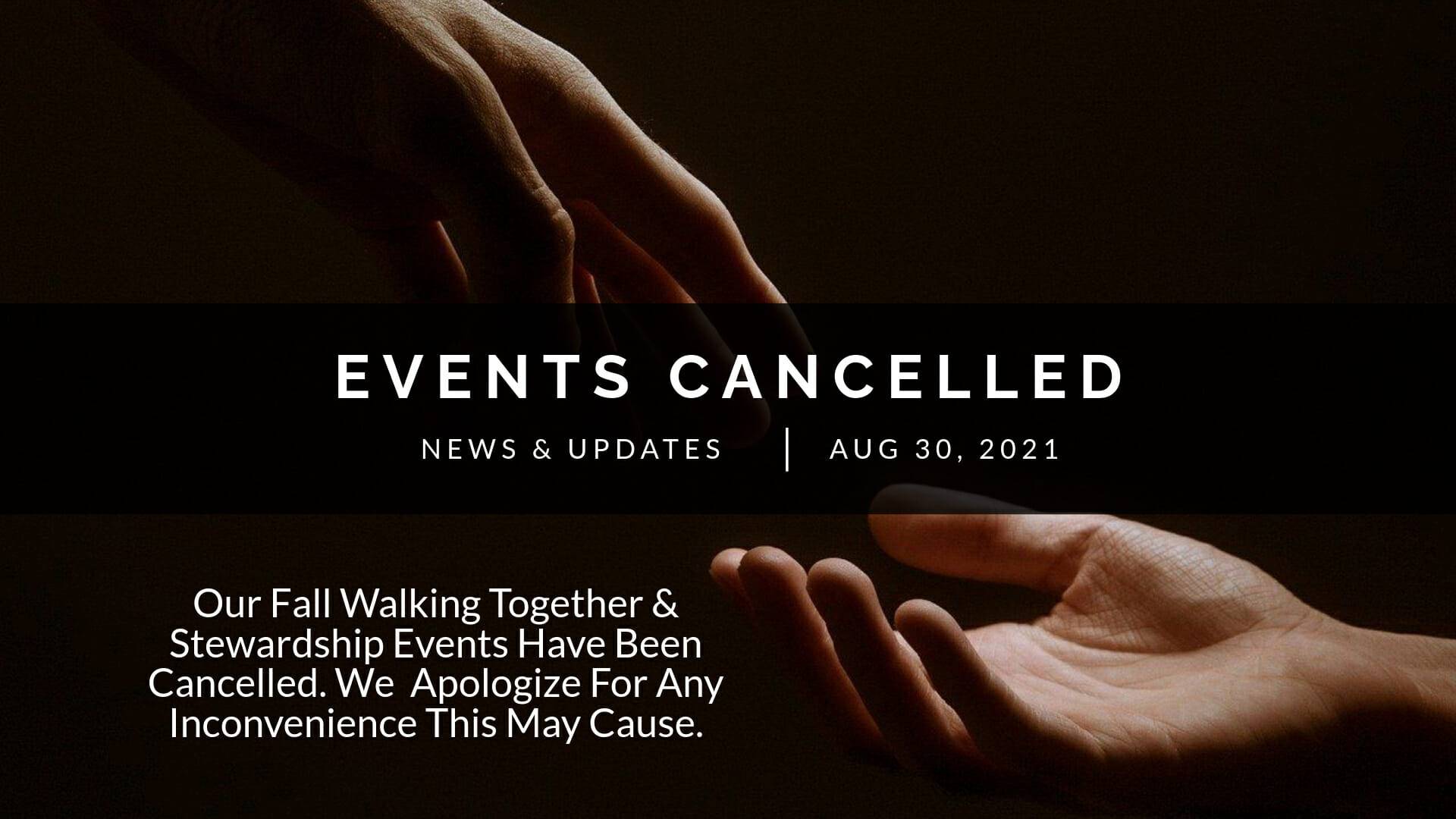 events cancelled